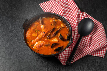 イタリアの魚介類スープ,チョッピーノ  Italian seafood soup(Cioppino)