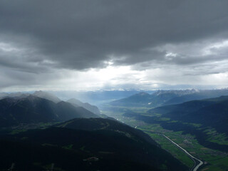 Mountain hiking to Hohe Munde mountain, Tyrol, Austria