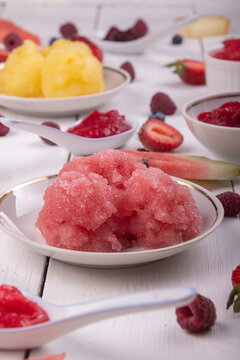 Ice Fruit And Berries Sorbet