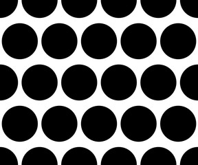 black and white polka dot pattern abstract background vector
