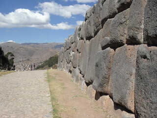 ruins of the ancient fortress cusco peru