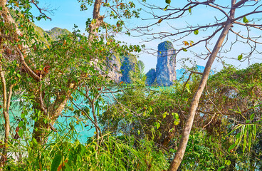 Ao Nang Tower through the jungle, Krabi, Thailand