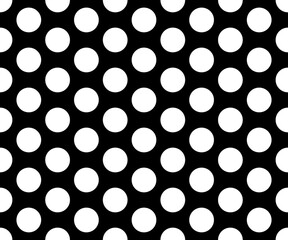 black and white polka dot pattern abstract background vector