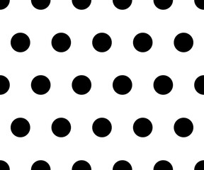 black and white polka dot pattern abstract background vector