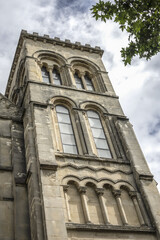 Fototapeta premium Saint-Vincent-de-Paul church - parish church in city of Le Havre in Seine-Maritime dedicated to Saint Vincent de Paul. Built between 1849 and 1860 in neo-Roman style. Le Havre, France.