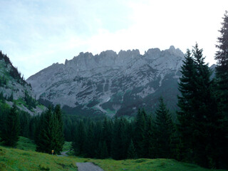 Climbing tour Kopftorlgrat mountain, Tyrol, Austria