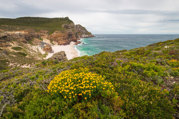 Scenic view of Dias beach (Diaz beach), Cape Town, South Africa.