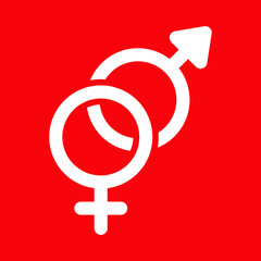 Sex logo icon symbol template design