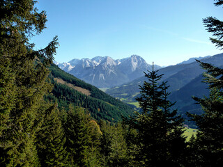 Fototapeta na wymiar Pfuitjochl mountain in Tyrol, Austria