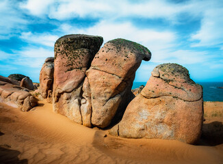 rocks in the desert