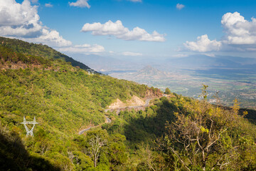 Fototapeta na wymiar Vietnamese mountains close to Dalat