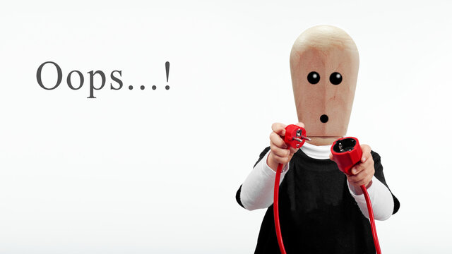 Error 404, Character has disconnected a power cable 