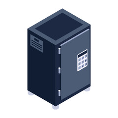 
A big data bank icon, editable trendy style of datacenter vector 
