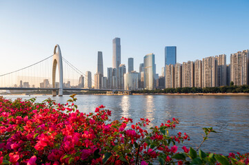 The architectural scenery of Guangzhou, China