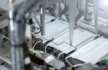production line - medical masks - industry