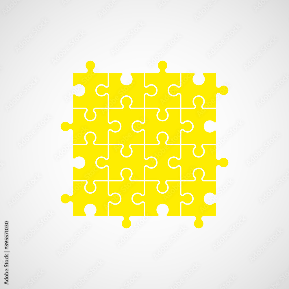 Aufkleber a lot of piece flat puzzle pattern presentation. many step puzzles business background. simple patte