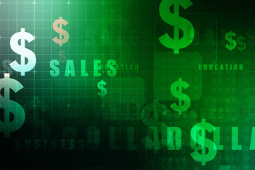 2d rendering usd Dollar symbol 