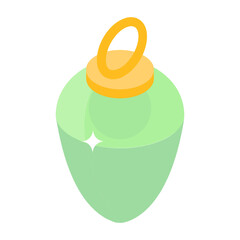 
A trendy vector design of plumb bob icon
