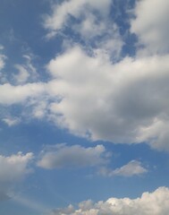 blue sky with clouds