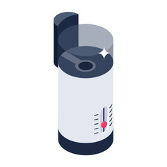 
Isometric design icon of electric kettle, kitchenware vector  
