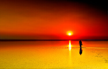 Salt Lake, Turkey's Central Anatolia Ankara, Konya and Aksaray is a place located at the...