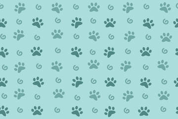 Pet paw pattern
