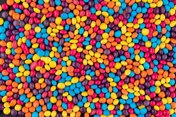 background of caramel and chocolate toppings