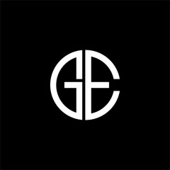 Simple g and e monogram logo