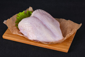 Raw chicken breast