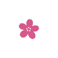 Cherry Blossom vector isolated icon illustration. Cherry Blossom icon