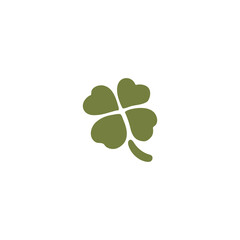 Four Leaf Clover vector isolated icon illustration. Four Leaf Clover icon