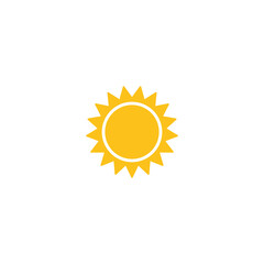 Sun vector isolated icon illustration. Sun icon