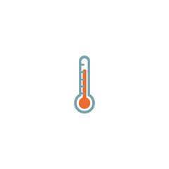 Thermometer vector isolated icon illustration. Thermometer icon