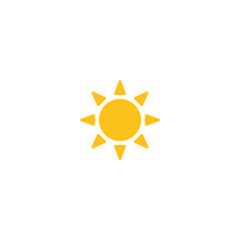 Sun vector isolated icon illustration. Sun icon