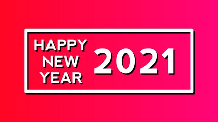 2021 Happy New Year background on illustration