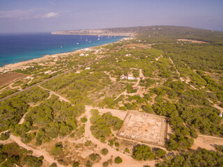 Castellum de Can Blai, parròquia de Sant Ferran de ses Roques, Formentera, balearic islands, Spain