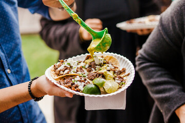 Mexican Tacos al Pastor in Mexico city