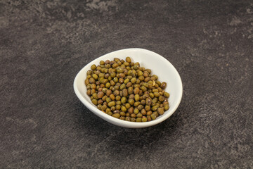 Vegetarian cuisine - dry green lentil