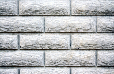 Gray stone texture. Brick wall close up.