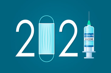 medical poster about covid 19 vaccination in 2021. world vaccination