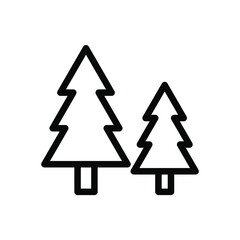 Christmas tree, tree for decoration. Happy New Year related icons, icon, Merry Christmas, holidays, celebration, End Year holidays, outline icons on white background EPS Vector