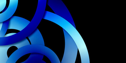 Abstract blue 3d spiral background