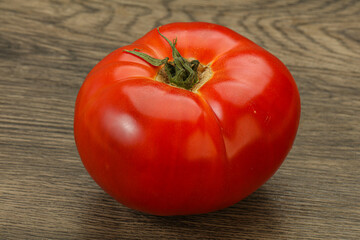 Ripe big juicy red tomato