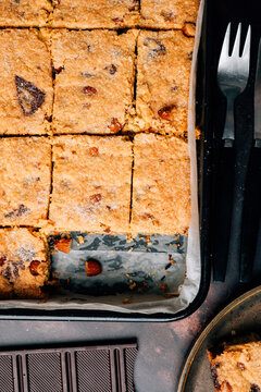 Dark chocolate, orange amd almond shortbread