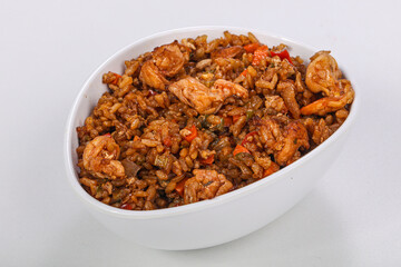 Asian style Fried rice with prawn
