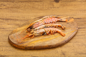 Tasty big Langoustine over the board
