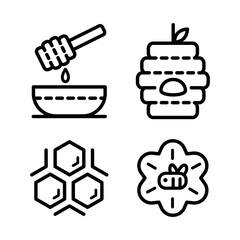 honey outline icons