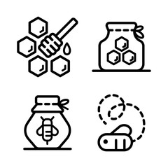 honey outline icons 2