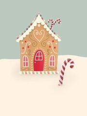 Christmas gingerbread house - 395595299
