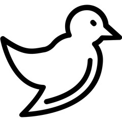 
Bird Vector Line Icon
